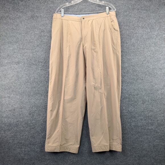 JMS Just My Size Womens Shaped Fit Pants Size 16W Tan Brown Logo - Picture 2 of 11